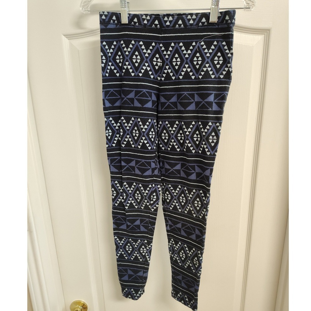 Hollister Womens Navy Blue Geometric Tribal Print Leggings Size S Small Boho